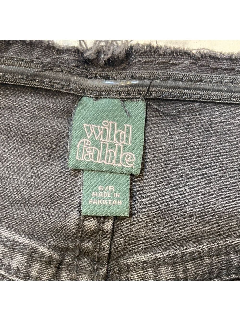 NWT Wild Fable Black Denim Skirt Size 6 - Picture 7 of 7